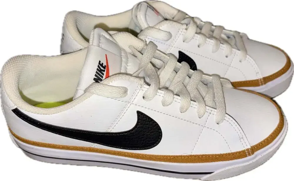 Nike Court Legacy Next Nature Women's White/Desert Ochre/Black Dh3161-100 - Picture 2 of 5